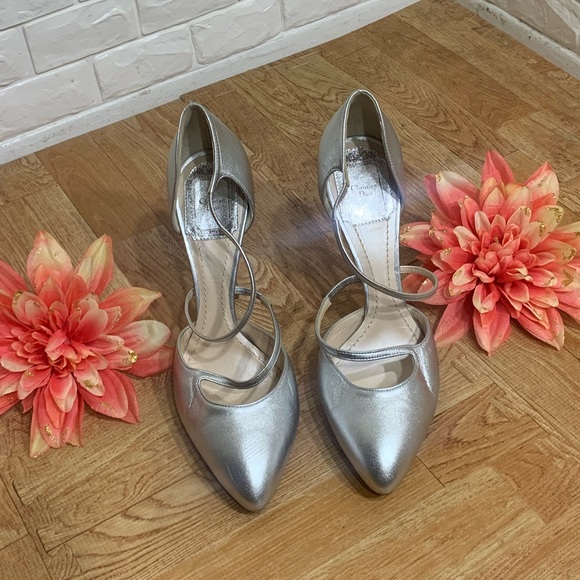 Christian Dior metallic stiletto heels - Picture 2 of 9
